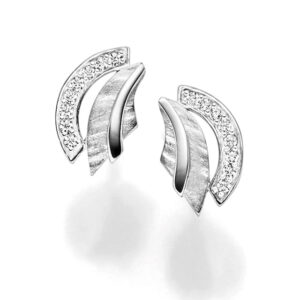 Torane Rhodinierte Silber Ohrstecker – Elegante Damen Ohrringe